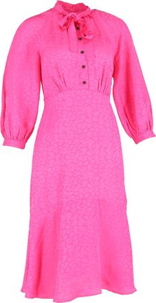 Cefinn Daria Midi Dress in Pink Viscose