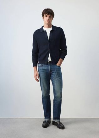 Mango Cardigan maglia testurizzato navy - Uomo - XXL - MANGO MAN