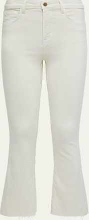 L'agence Kendra High-Rise Crop Flare Jeans