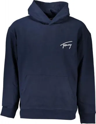 Tommy Hilfiger Hoodies & sweatvesten, Heren, Blauw, S, Katoen, Relaxed Signature Hoodie