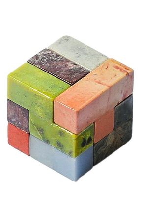 D.A.R. Proyectos Soma Cube 3D Gemstone Puzzle in Multi at Nordstrom