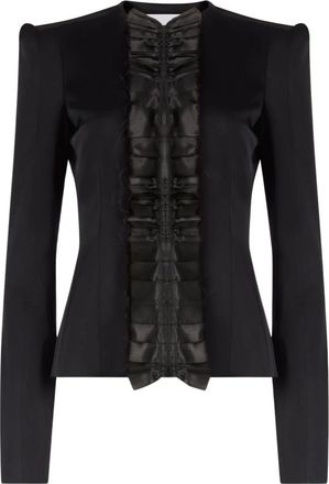 Nina Ricci Dames, Jassen, Zwart, Maat: XS Satijn