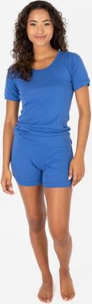 Leveret Womens Short Cotton Solid Pajama Set in Royal Blue at Nordstrom, Size X-Small