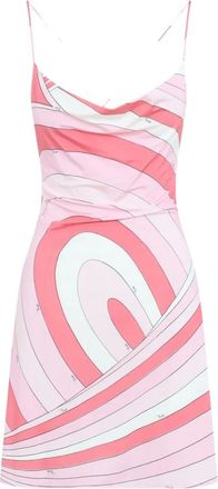 Pucci Vestido Mini de Jersey - Dresses - Mujer - Rosa - M