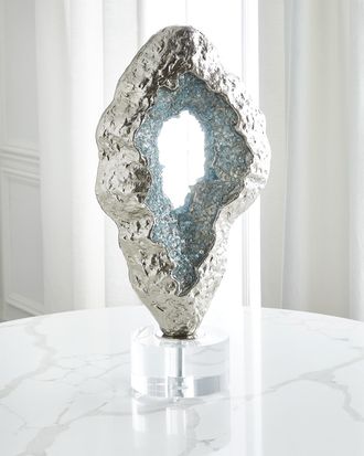 John-Richard Fluctuating Blue Geode Sculpture