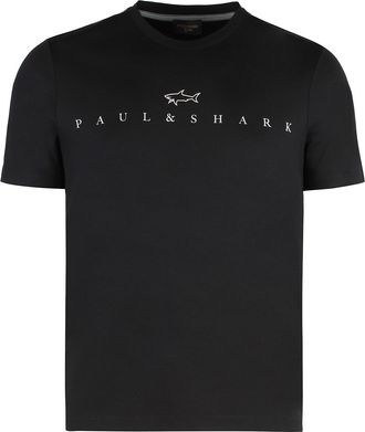 Paul & Shark T-shirt Crew Neck In Cotton Blend