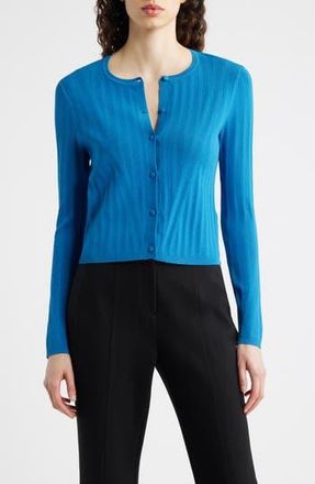 Elie Tahari The Lori Cardigan in Blue Palace at Nordstrom Rack, Size X-Small