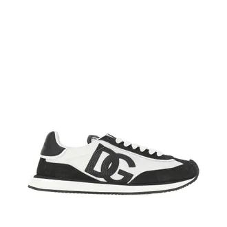 Dolce & Gabbana Leather and mesh DG CUSHION sneakers Man 39
