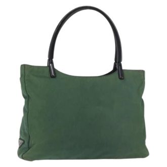 Prada Pre-owned Tote Bags, female, Green, Size: ONE SIZE Pre-owned Vintage Tote Bag