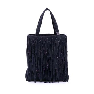 Chanel Bolso Tote con Flecos Pre-owned - Pre-owned - Mujer - P&uacute;rpura - ONE SIZE