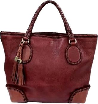 Gucci Pre-owned Handbags, female, Brown, Size: ONE SIZE Pre-owned Leather Handbag