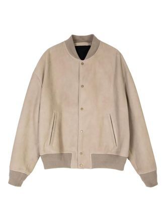 Salvatore Santoro buttoned bomber jacket - Beige