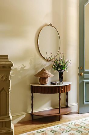 Anthropologie Thorne Marble Top Console Table