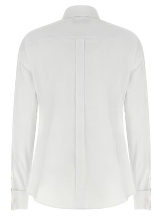 Dolce & Gabbana Tuxedo-Inspired Cotton Blouse - White