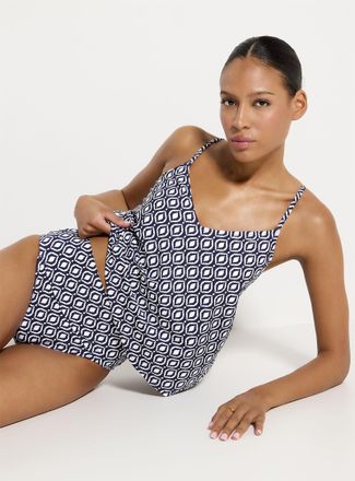 Anne Cole Womens Hexagonal mosaic high-rise Hipster Panties