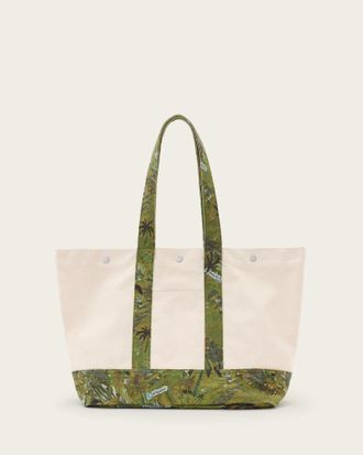 AllSaints Cotton Jett Beach Tote Bag, Size: One Size