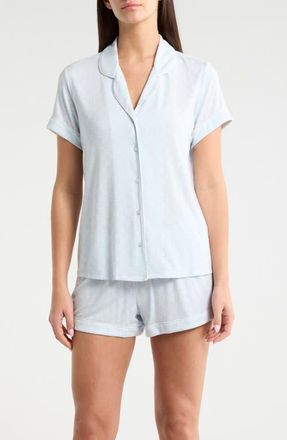Nordstrom Moonlight Eco Short Pajamas in Blue A Cutout Geo at Nordstrom, Size X-Small