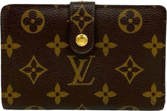 Louis Vuitton Brown Leather Pvc Wallet (Bi-Fold) (Pre-Owned)