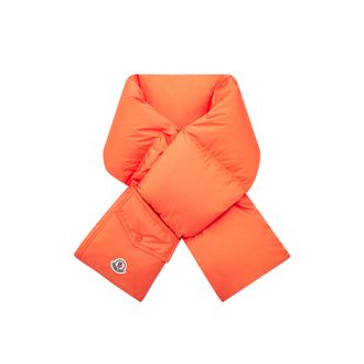 Moncler Moncler Down Packable Scarf, Unisex, Orange, Size: One Size