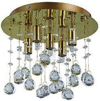 Ideal Lux Ideal Lux - Moonlight - Colgante de techo pequeño de 5 luces Dorado, G9