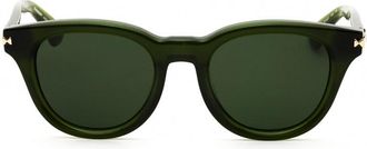 Burberry BE4439F414871 Round Full Rim Sunglasses - Green