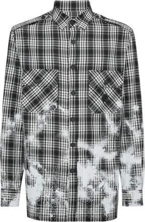 Philipp Plein Gothic Shirt - Heren - Casual Overhemden - Zwart - 2XL - Katoen - Overhemden