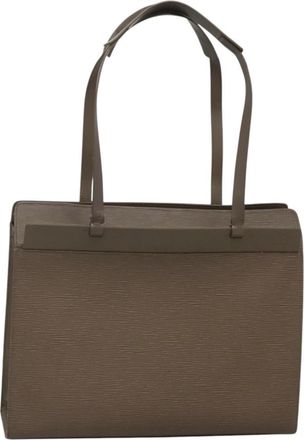 Louis Vuitton Croisette Handbag Epi Leather Purple Leather Bag (Pre-Owned)