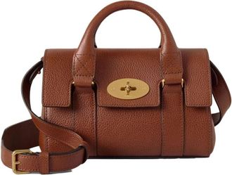 Mulberry Small Classic Grain Bayswater - Dames - Handtassen - Bruin - ONE Size - Leer - Tassen