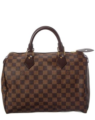 Louis Vuitton Brown Damier Ebene Coated Canvas Speedy 30 (Authentic Pre-Loved)