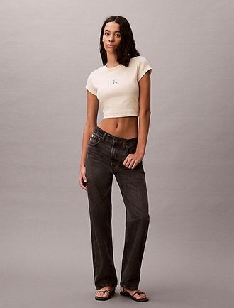 Calvin Klein Camiseta slim de canal&eacute; a rayas