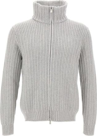 Gran Sasso Cardigan - Heren - Vesten - Grijs - 3XL - Wol - Truien & Vesten