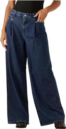 Selected Jeans, Dames, Blauw, 4XS L32, Selma-Noa HW Wide Jeans