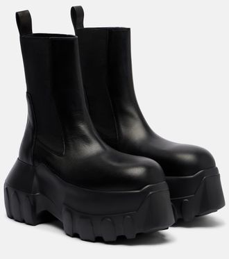 Rick Owens Beatle Mega Tractor leather Chelsea boots