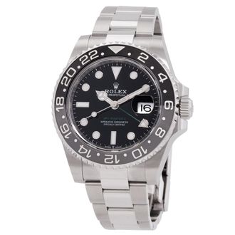 Rolex Pre-owned Rolex Gmt-Master Ii Black Dial Mens Watch M126710GRNR-0004