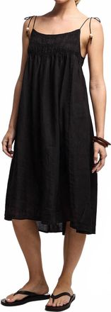 Velvet Teresa Midi Dress In Black