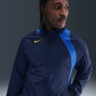 Nike Mens Total 90 Repel Soccer Track Jacket in Blue | HQ3391-410