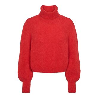 Americandreams Piro Rollneck Lange Mouwen - Dames - Coltruien - Rood - S - Wol - Truien & Vesten