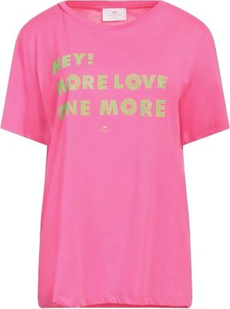 Nenette Double T-shirt - Dames - T-shirts - Roze - M - Tops