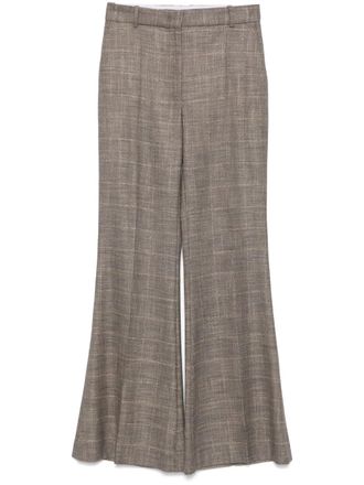 Joseph Stevens trousers - women - Viscose/Virgin Wool/Viscose - 38 - Brown