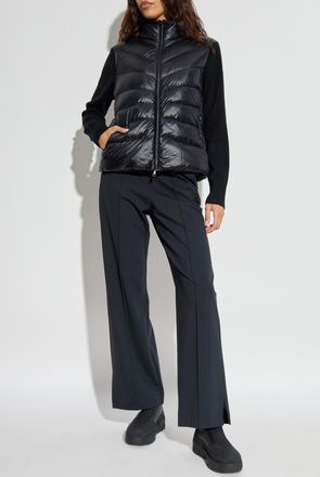 Moncler Quilted Down Cardigan, Womens, Black