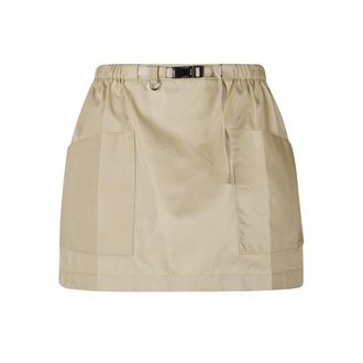 Prada Short Skirts, female, Yellow, Size: M Short Skirt