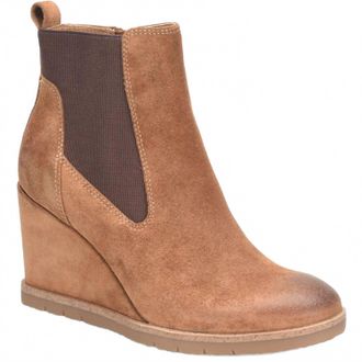 S&ouml;fft Womens Monica Wedge Bootie In Havana Brown