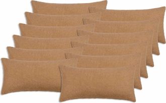 vidaXL Funda De Almohada 12 Pcs Heerlen Beige 40 X 80 Cm Boucl&eacute; Vidaxl