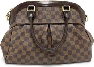Louis Vuitton Tweedehands Canvas Louis Vuitton tassen - Dames - Vintage Handtas - Bruin - ONE Size - Vintage