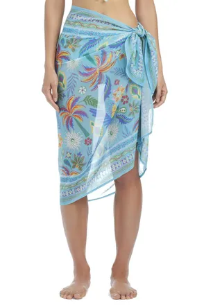 Bleu Rod Beattie Summer Solstice Pareo Coverup In Turquoise