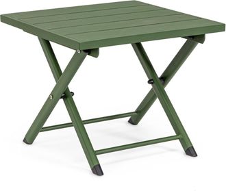 Decorspace Tavolino taylor Quadrato Monocolor, Con Struttura In Alluminio, Da 44 X 43 Cm -navy