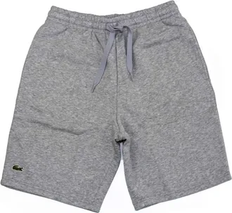 Lacoste Mens Sport Tennis Fleece Short In Gray Chine