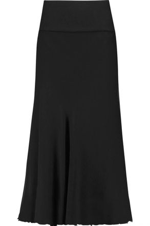 DKNY Black Strech Jersey MIdi Skirt Size S
