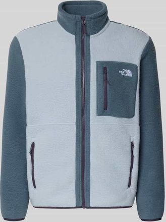 The North Face Fleecejacke mit Logo-Stitching Modell Yumiori in Rauchblau, Gr&ouml;&szlig;e XXL