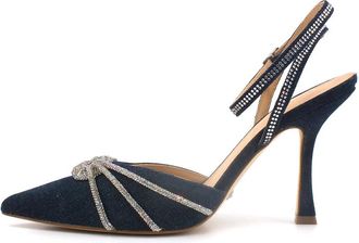 Guess Sandalen - Dames - Pumps - Blauw - 39 EU - Leer - Schoenen